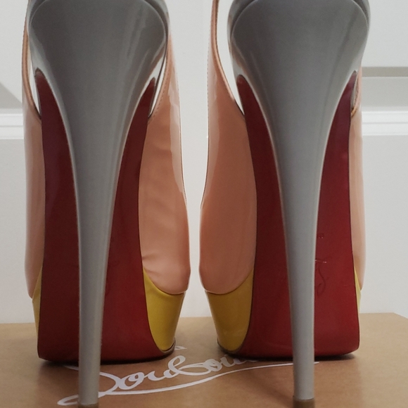 Christian Louboutin Tri~Color Sling~Backs - Picture 2 of 7